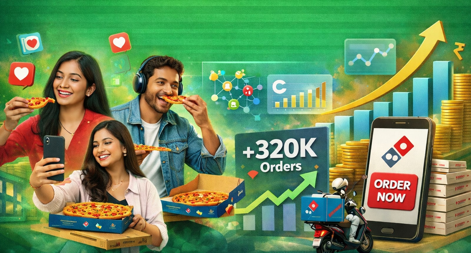 How CollabX Turned Micro-Influencers into 320K+ Direct Orders for Domino&rsquo;s India